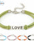 SUSENSTONE 1PC Braided Adjustable Leather Popular Bracelet Women Men Love Handmade Alloy Rope Charm Jewelry Weave Bracelet Gift